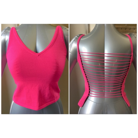 Tops - Super Sexy Top With Strappy See Through Back - S
